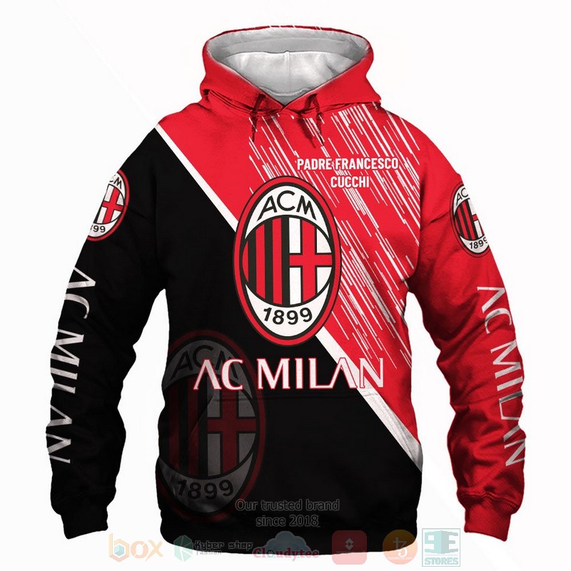AC Milan Padre Francesco Cucchi 3D shirt hoodie 1 2 3 4 5 6 7 8 9 10 11 12