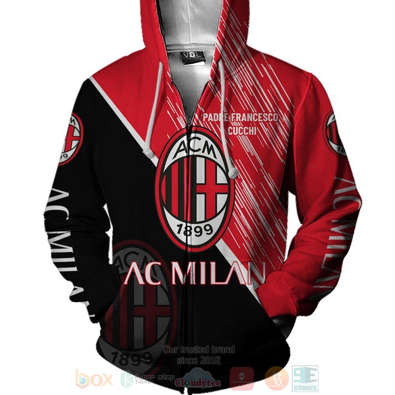AC Milan Padre Francesco Cucchi 3D shirt hoodie 1 2 3 4 5 6 7 8 9 10 11 12 13 14