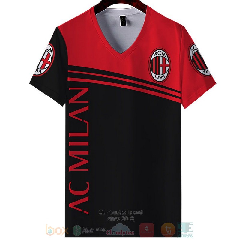 AC Milan red black 3D shirt hoodie 1 2 3 4 5 6 7 8 9 10 11 12