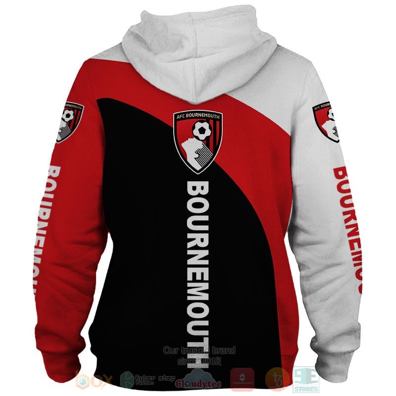 AFC Bournemouth white red black 3D shirt hoodie 1 2 3 4 5 6 7 8 9 10 11 12 13