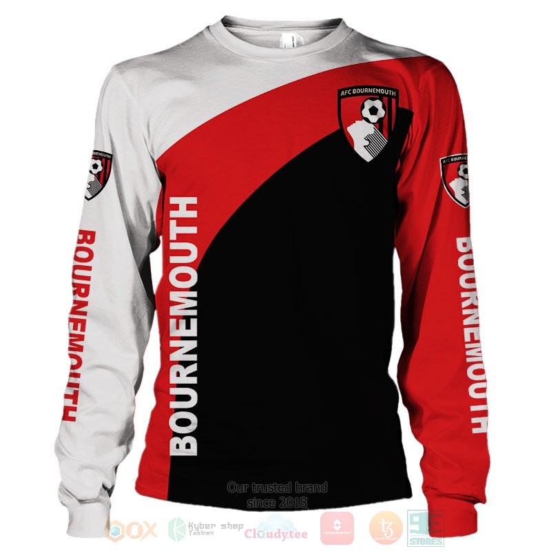 AFC Bournemouth white red black 3D shirt hoodie 1 2 3 4 5 6 7 8 9 10 11 12 13 14 15
