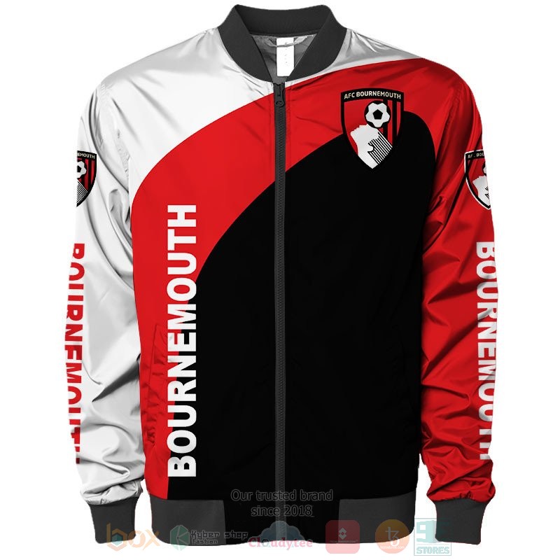 AFC Bournemouth white red black 3D shirt hoodie 1 2 3 4 5 6 7 8 9 10 11 12 13 14 15 16 17