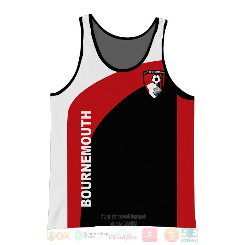 AFC Bournemouth white red black 3D shirt hoodie 1 2 3 4 5 6 7 8 9 10 11 12 13 14 15 16 17 18 19 20 21 22