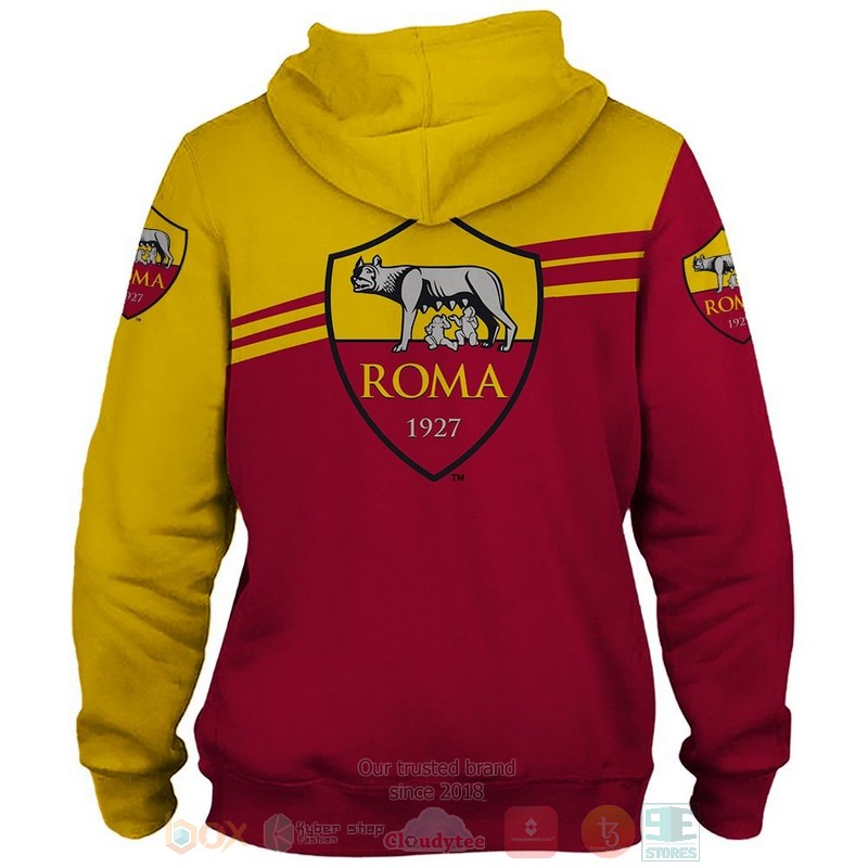 AS Roma red yellow 3D shirt hoodie 1 2 3 4 5 6 7 8 9 10 11 12 13 14 15 16 17