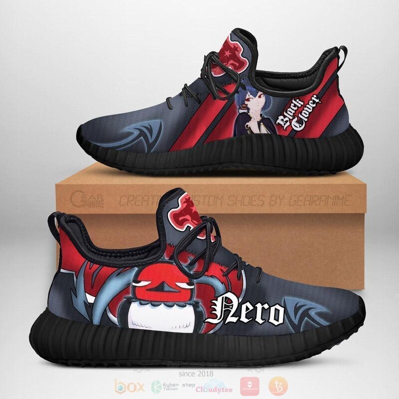 Anime Black Bull Knight Black Clover Nero Reze Shoes