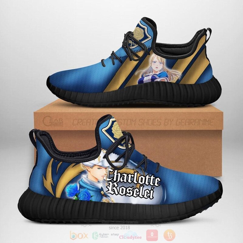 Anime Black Clover Charlotte Blue Rose Knight Reze Shoes