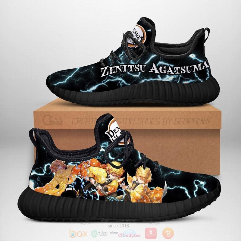 Anime Demon Slayer Zenitsu Thunder Breathing Reze Shoes