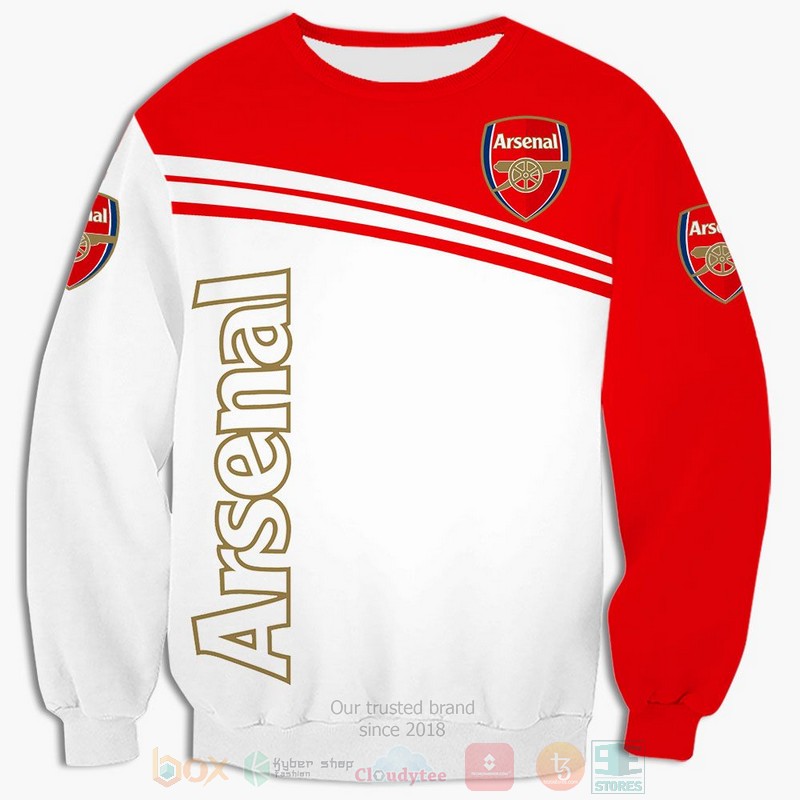 Arsenal FC 3D shirt hoodie 1 2 3 4 5 6 7 8 9 10 11 12 13 14 15 16 17 18 19