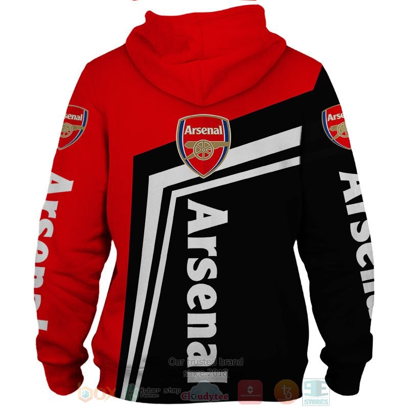 Arsenal red black 3D shirt hoodie 1 2 3 4 5 6 7 8 9 10 11 12 13