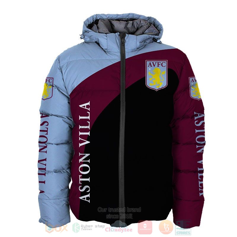 Aston Villa FC red black 3D shirt hoodie 1 2 3 4 5 6