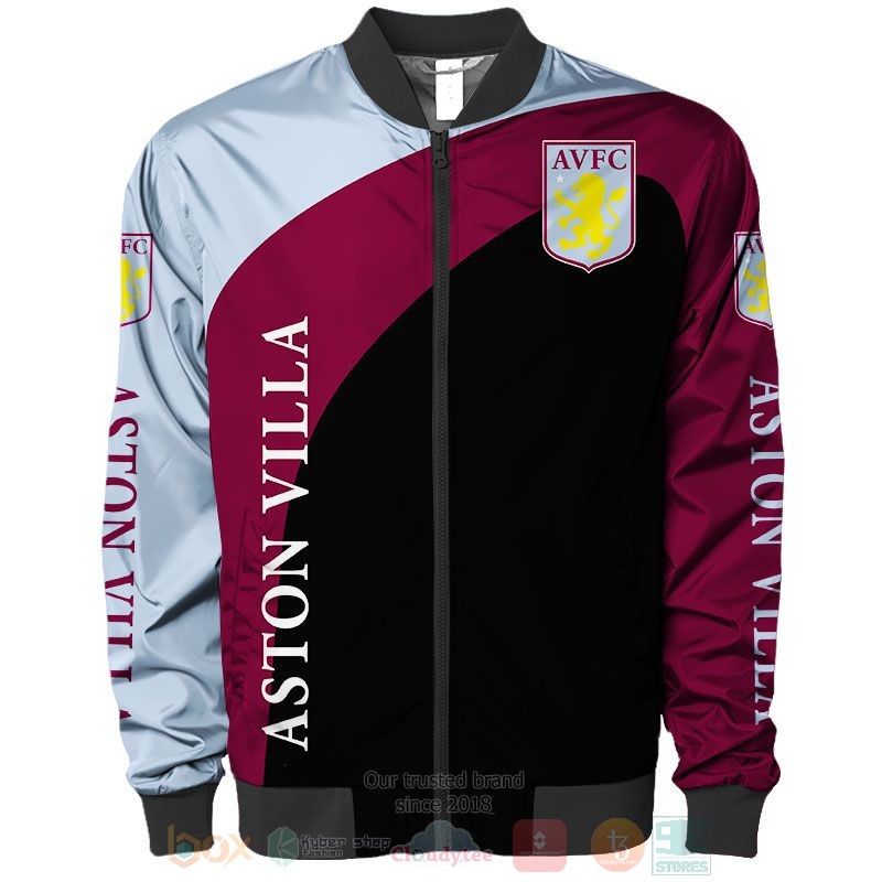 Aston Villa FC red black 3D shirt hoodie 1 2 3 4 5 6 7 8 9 10 11 12 13 14 15 16 17