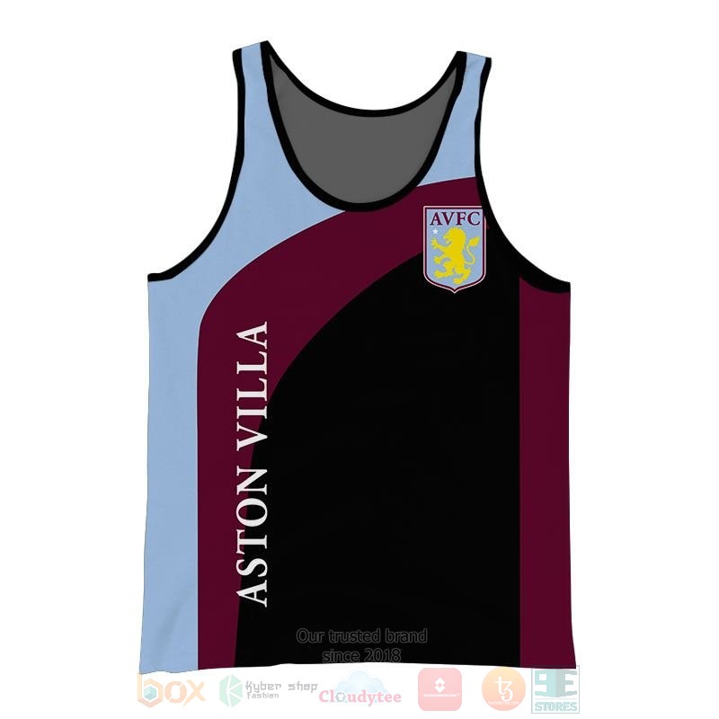 Aston Villa FC red black 3D shirt hoodie 1 2 3 4 5 6 7 8 9 10 11 12 13 14 15 16 17 18 19 20 21 22