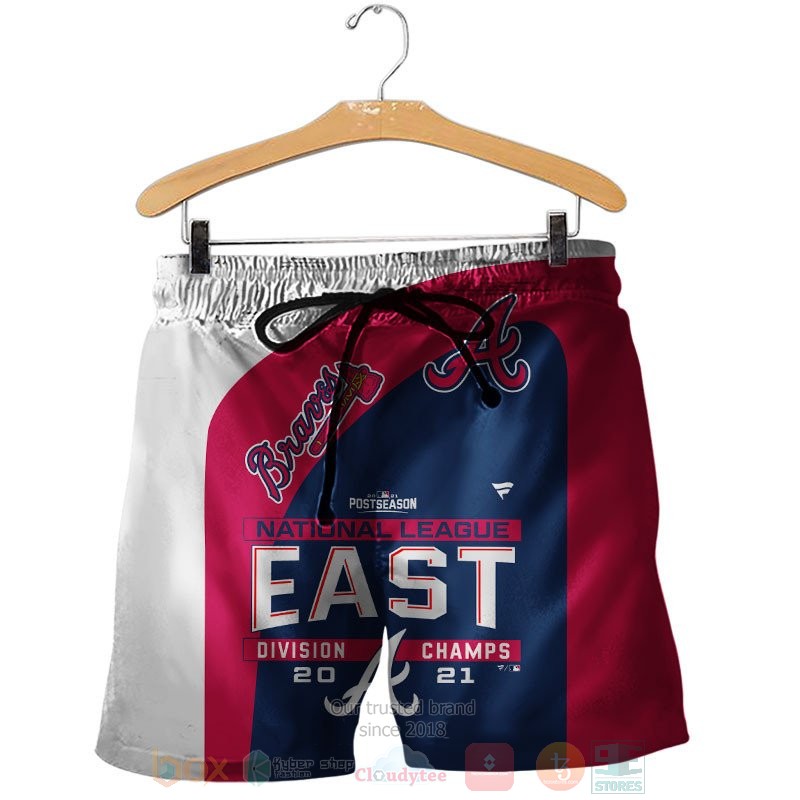 Atlanta Braves NL East Division Champions 2021 white red blue 3D shirt hoodie 1 2 3 4 5 6 7 8 9 10 11 12 13 14 15 16 17 18 19 20 21 22 23