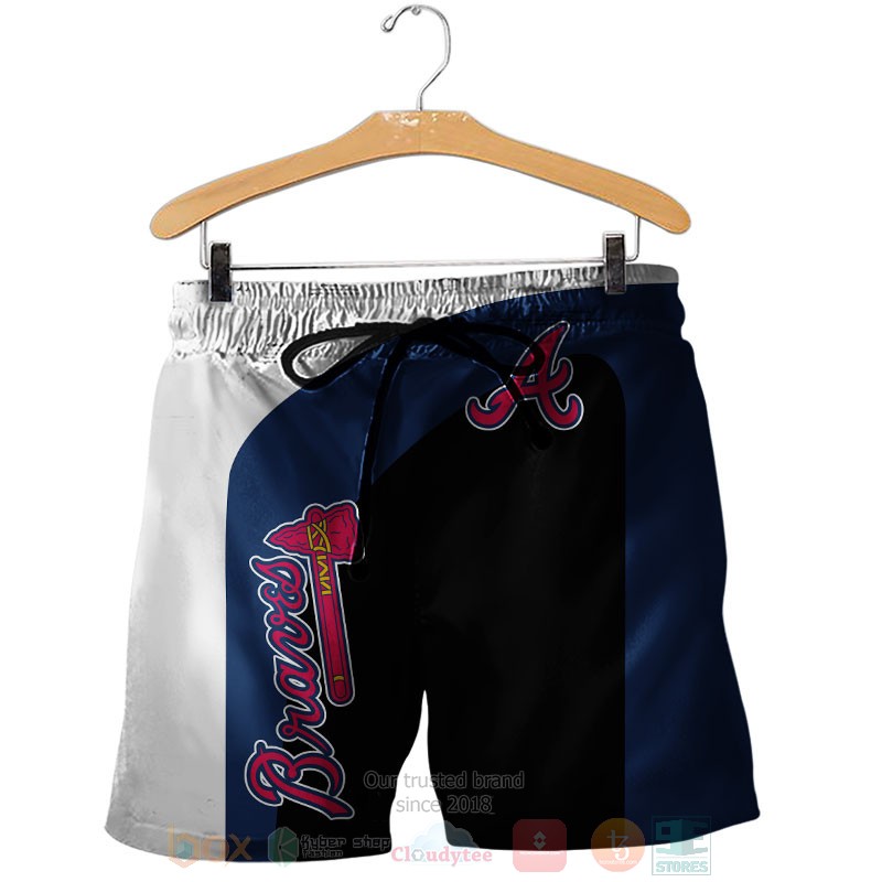 Atlanta Braves white blue black 3D shirt hoodie 1 2 3 4 5 6 7 8 9 10 11
