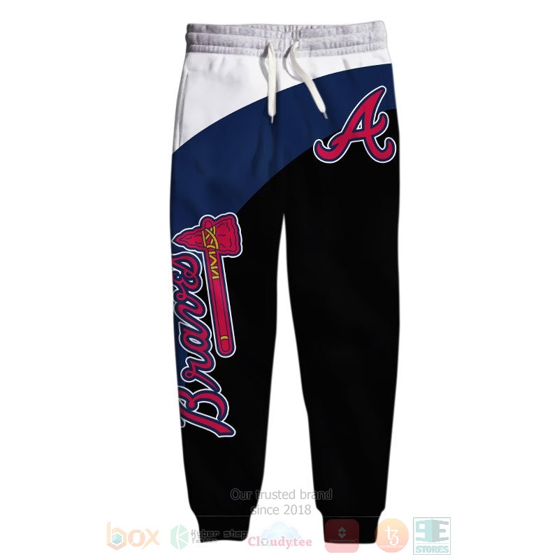 Atlanta Braves white blue black 3D shirt hoodie 1 2 3 4 5 6 7 8 9 10 11 12 13 14 15 16