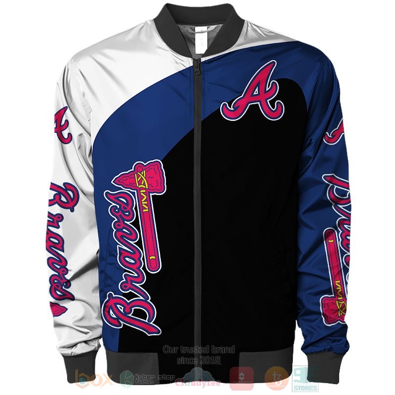 Atlanta Braves white blue black 3D shirt hoodie 1 2 3 4 5 6 7 8 9 10 11 12 13 14 15 16 17