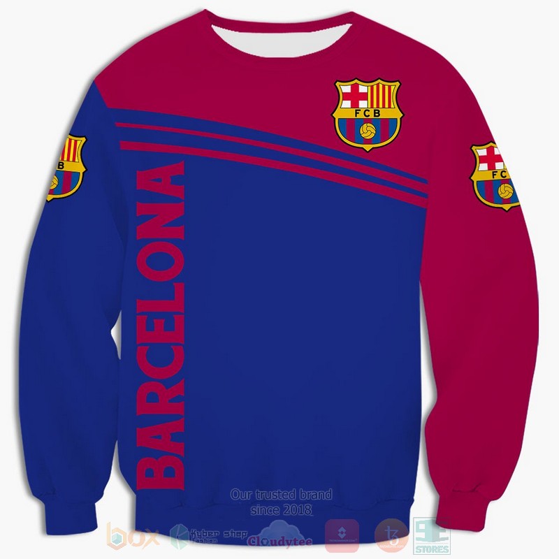 Barcelona Football Club blue red 3D shirt hoodie 1 2 3 4 5 6 7 8 9 10 11 12 13 14 15