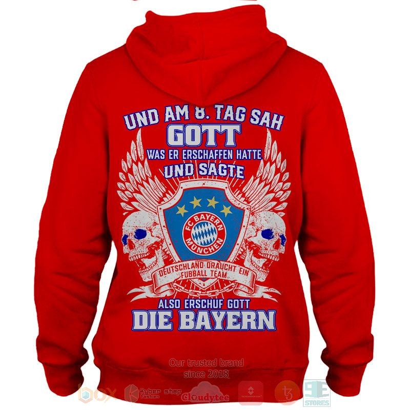 Bayern Munchen FC red 3D shirt hoodie 1 2 3 4 5 6 7 8 9 10 11 12 13