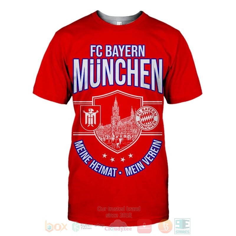Bayern Munchen FC red 3D shirt hoodie 1 2 3 4 5 6 7 8 9 10 11 12 13 14 15 16 17 18 19 20 21