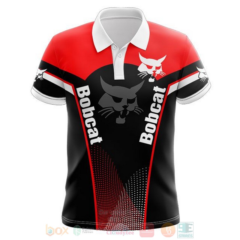 Bobcat red black 3D shirt hoodie 1 2 3 4 5 6 7 8