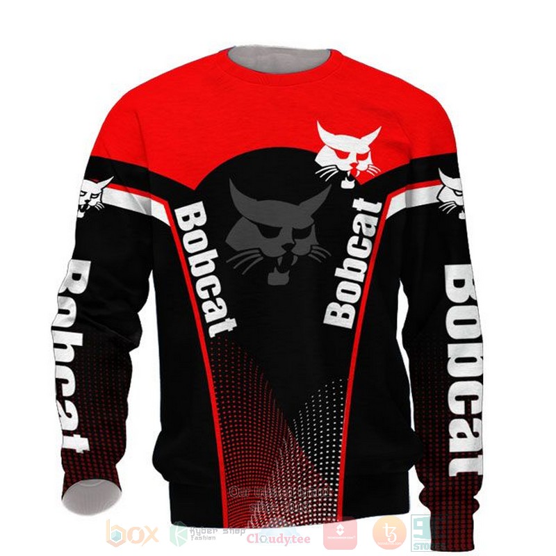 Bobcat red black 3D shirt hoodie 1 2 3 4 5 6 7 8 9 10 11 12 13 14 15