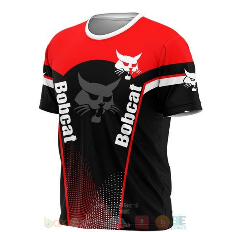 Bobcat red black 3D shirt hoodie 1 2 3 4 5 6 7 8 9 10 11 12 13 14 15 16 17 18 19 20 21