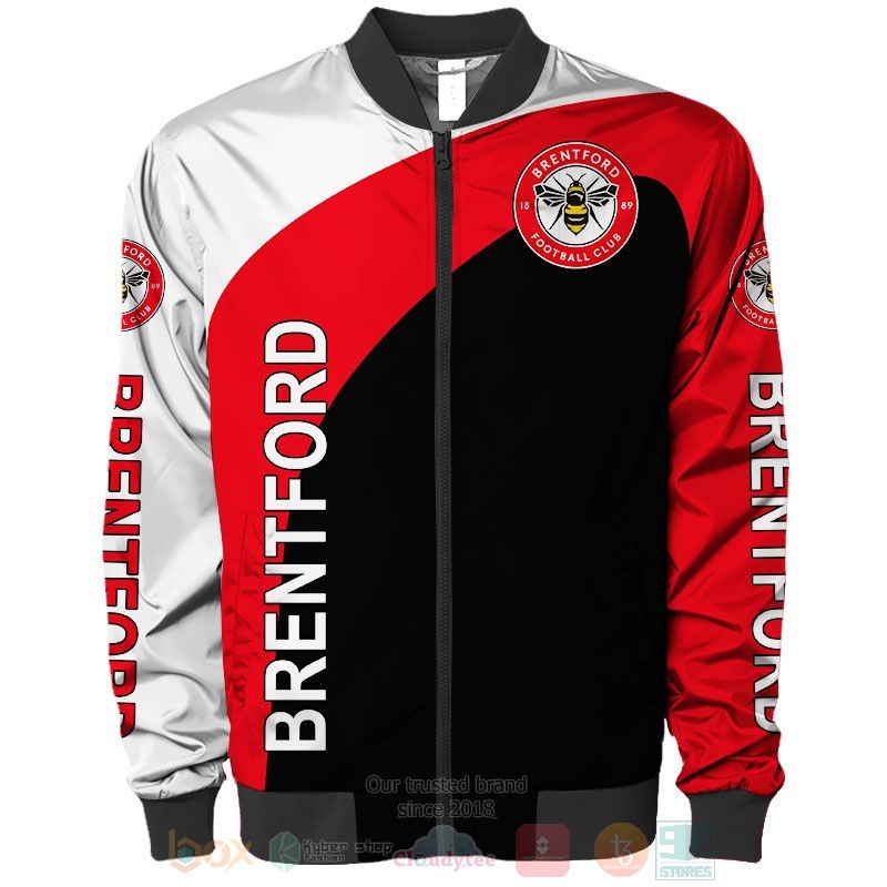 Brentford FC white red black 3D shirt hoodie 1 2 3 4 5 6 7 8 9 10 11 12 13 14 15 16 17