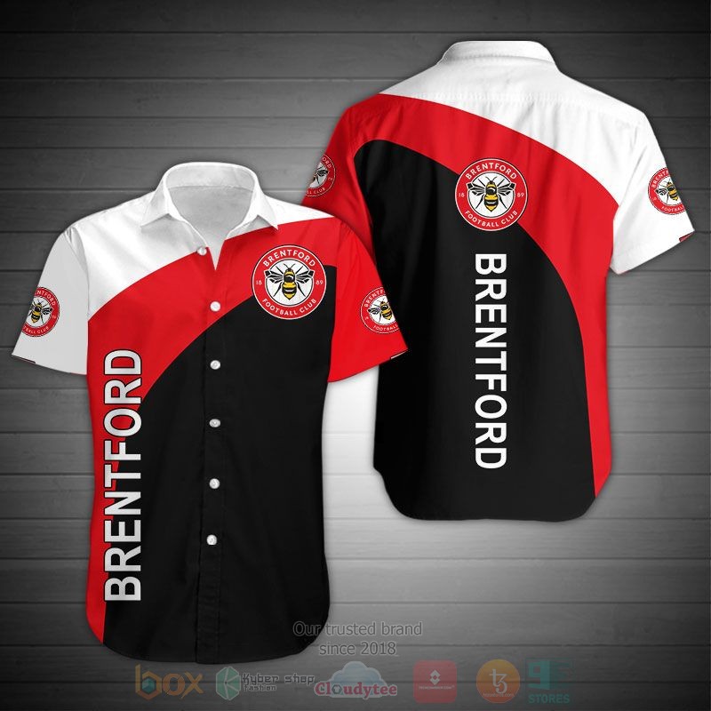 Brentford FC white red black 3D shirt hoodie 1 2 3 4 5 6 7 8 9 10 11 12 13 14 15 16 17 18 19