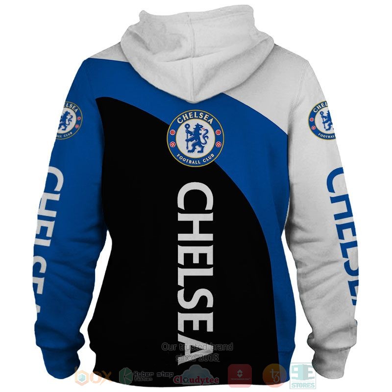 Chelsea FC white blue black 3D shirt hoodie 1 2 3 4 5 6 7 8 9 10 11 12 13