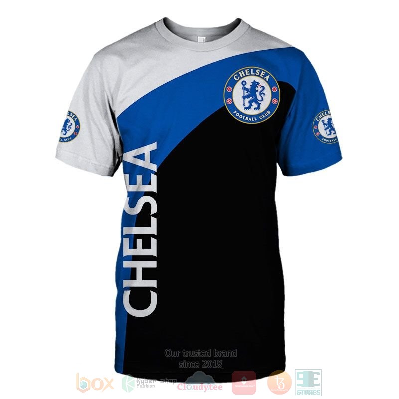 Chelsea FC white blue black 3D shirt hoodie 1 2 3 4 5 6 7 8 9 10 11 12 13 14 15 16 17 18 19 20 21