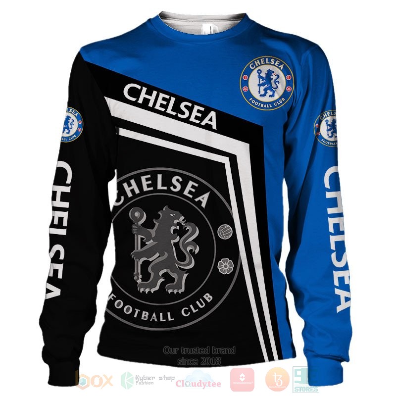Chelsea Football Club blue black 3D shirt hoodie 1 2 3 4 5 6 7 8 9 10 11 12 13 14 15