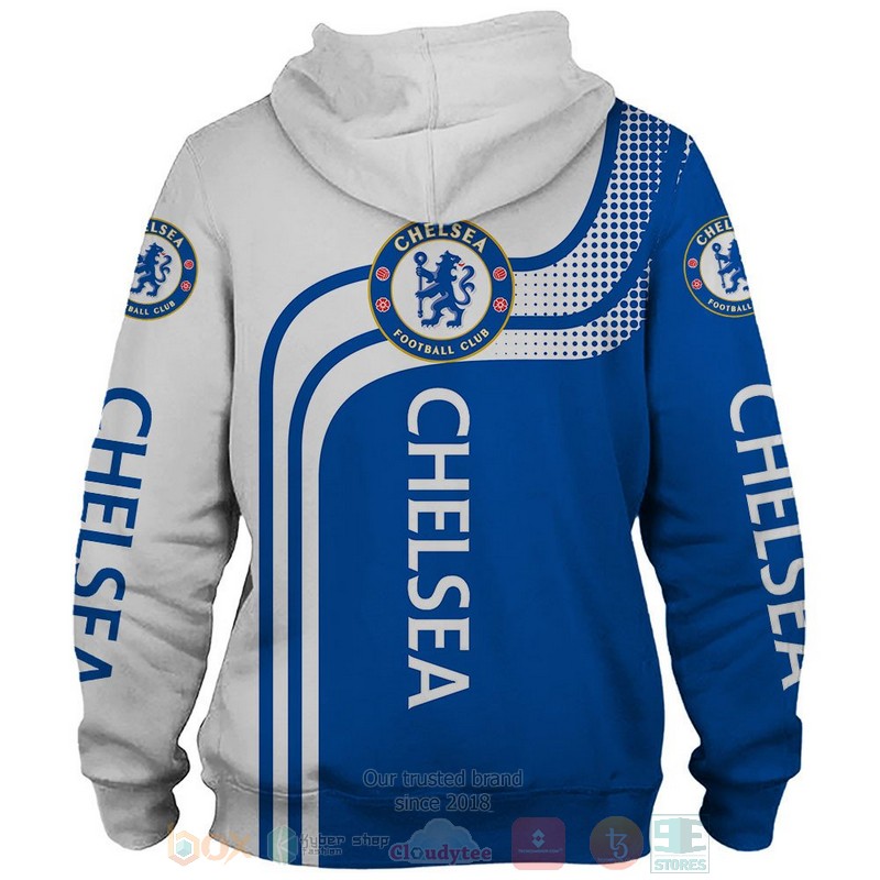 Chelsea Football Club blue white 3D shirt hoodie 1 2 3 4 5 6 7 8 9 10 11 12 13