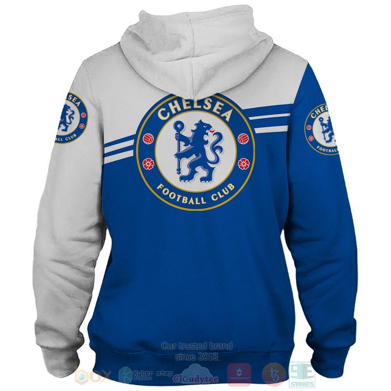 Chelsea Football Club white blue 3D shirt hoodie 1 2 3 4 5 6 7 8 9 10 11 12 13