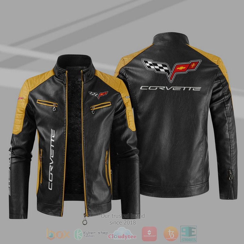 Chevrolet Corvette Block Leather Jacket 1