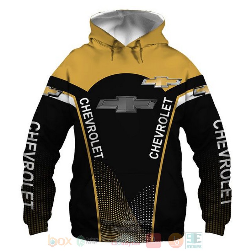 Chevy yellow black 3D shirt hoodie