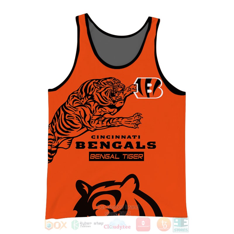 Cincinnati Bengals Bengal Tiger 3D shirt hoodie 1 2 3 4 5 6 7 8 9 10