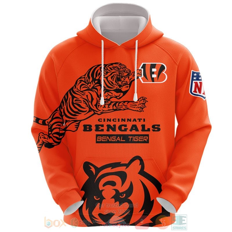 Cincinnati Bengals Bengal Tiger 3D shirt hoodie 1 2 3 4 5 6 7 8 9 10 11 12