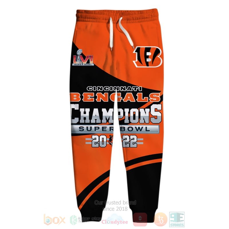 Cincinnati Bengals NLF Champions Super Bowl 2022 3D shirt hoodie 1 2 3 4 5 6 7 8 9 10 11 12 13 14 15 16