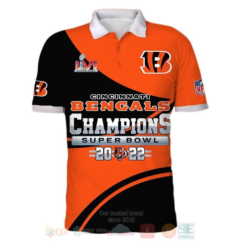Cincinnati Bengals NLF Champions Super Bowl 2022 3D shirt hoodie 1 2 3 4 5 6 7 8 9 10 11 12 13 14 15 16 17 18 19 20