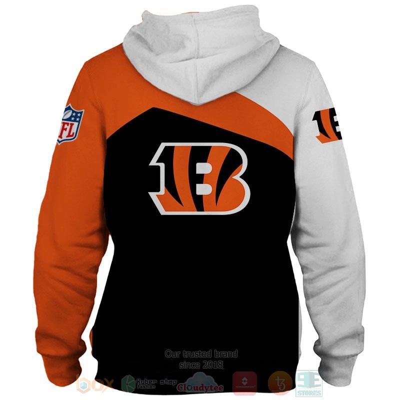 Cincinnati Bengals NLF white orange black 3D shirt hoodie 1 2 3 4 5 6 7 8 9 10 11 12 13