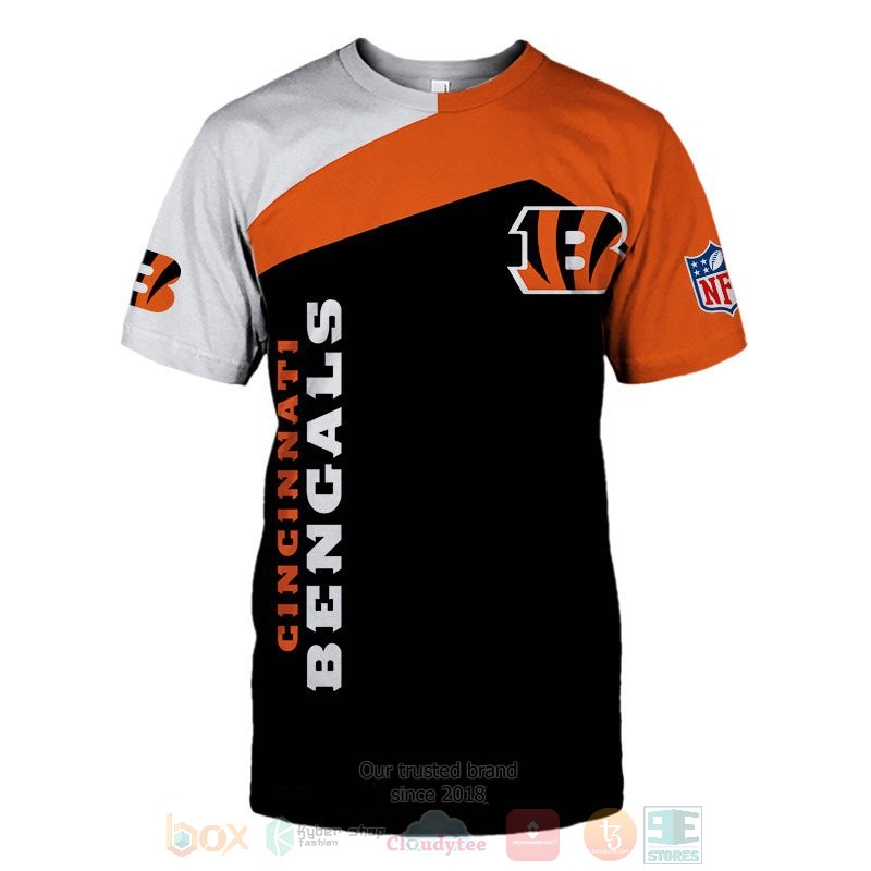 Cincinnati Bengals NLF white orange black 3D shirt hoodie 1 2 3 4 5 6 7 8 9 10 11 12 13 14 15 16 17 18 19 20 21