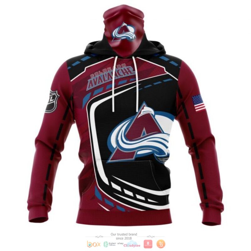 Colorado Avalanche NHL black dark red 3D shirt hoodie 1 2 3