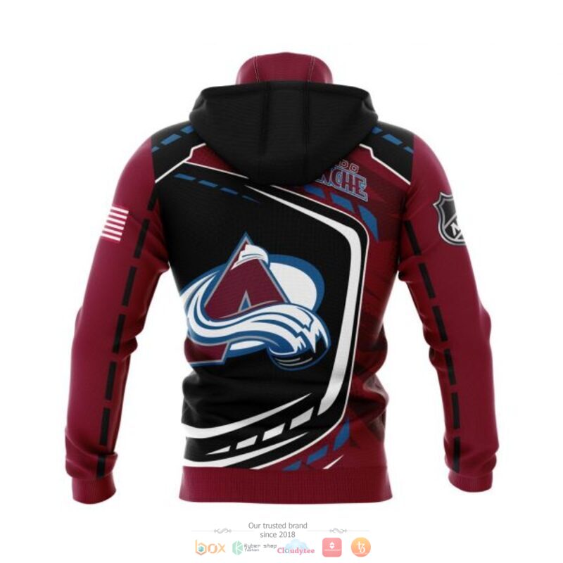 Colorado Avalanche NHL black dark red 3D shirt hoodie 1 2 3 4