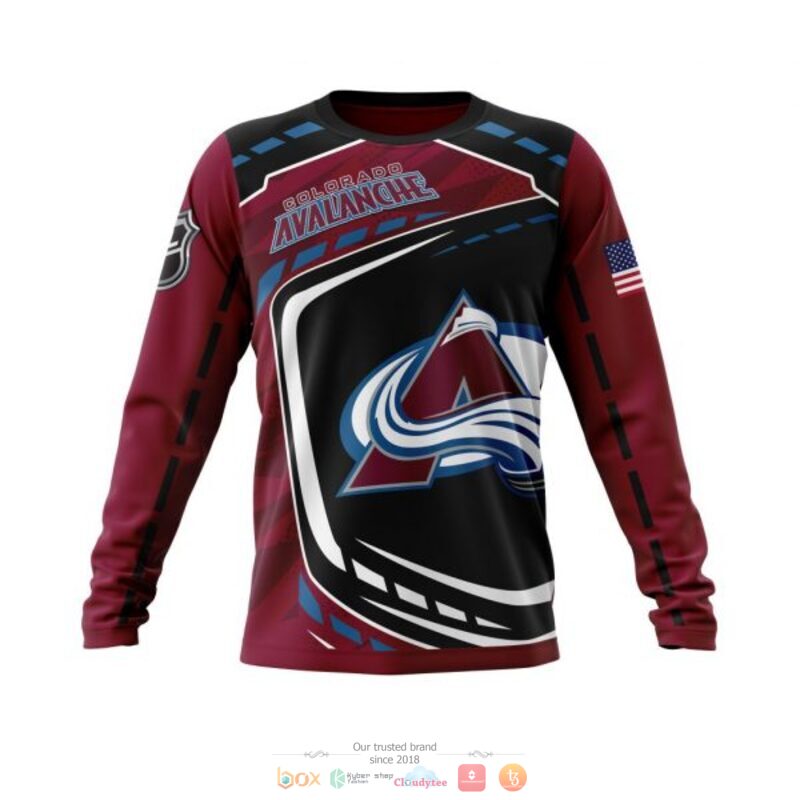 Colorado Avalanche NHL black dark red 3D shirt hoodie 1 2 3 4 5