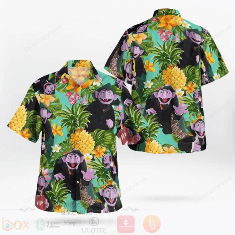 Count Von Count The Muppet Hawaiian Shirt