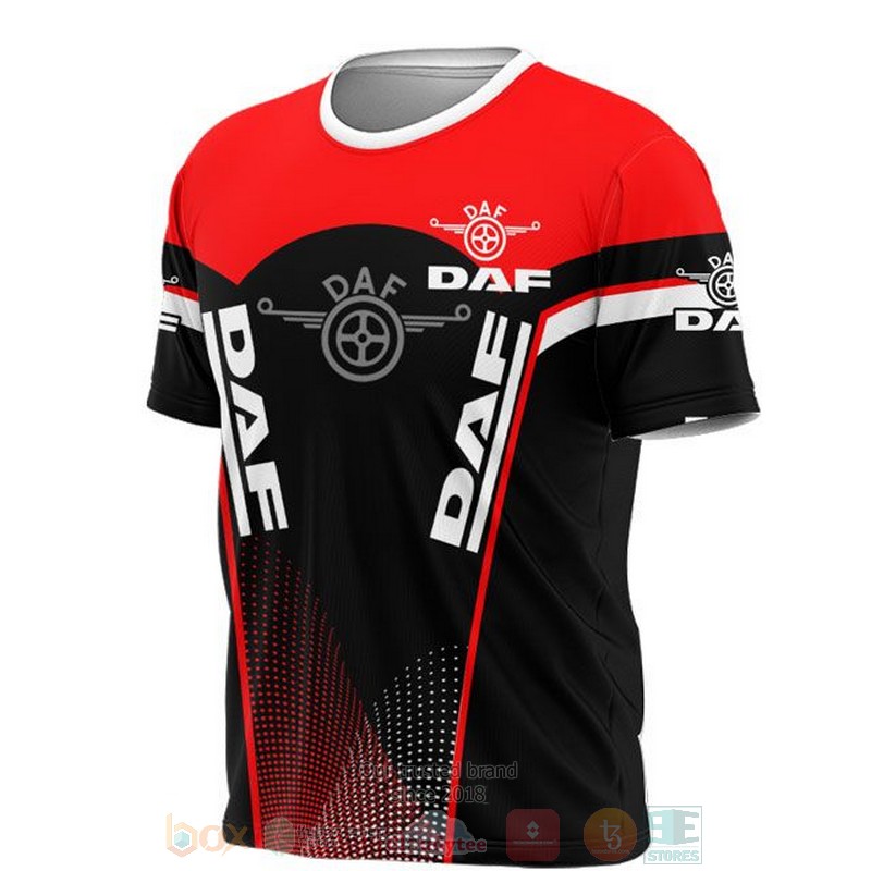 DAF red black 3D shirt hoodie 1 2 3 4 5 6 7 8 9