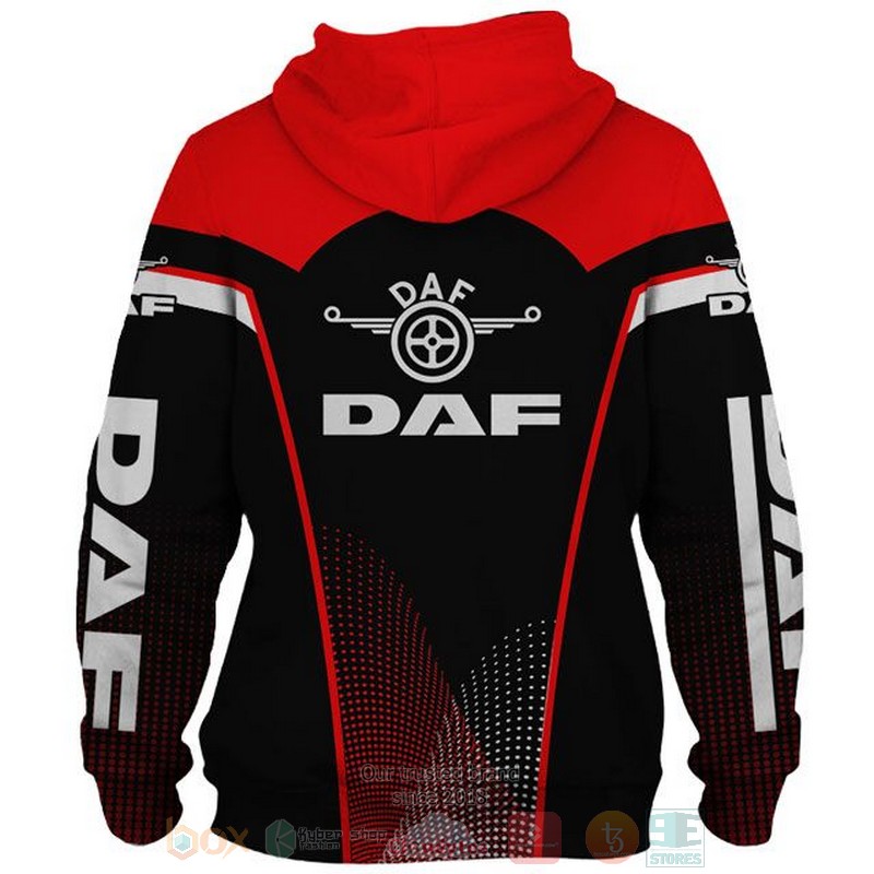 DAF red black 3D shirt hoodie 1 2 3 4 5 6 7 8 9 10 11 12 13