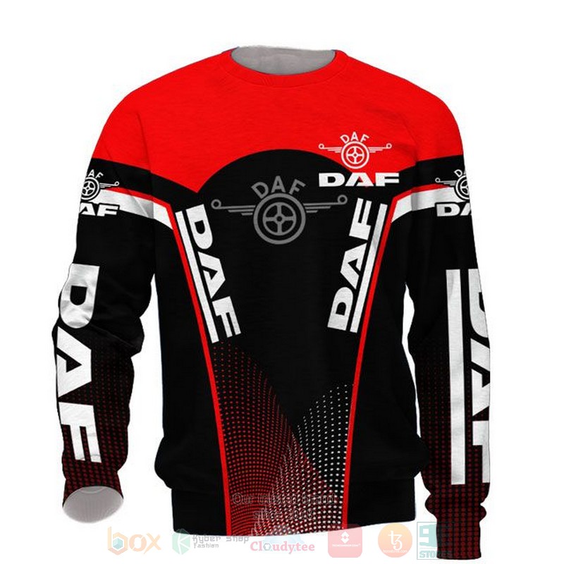 DAF red black 3D shirt hoodie 1 2 3 4 5 6 7 8 9 10 11 12 13 14 15