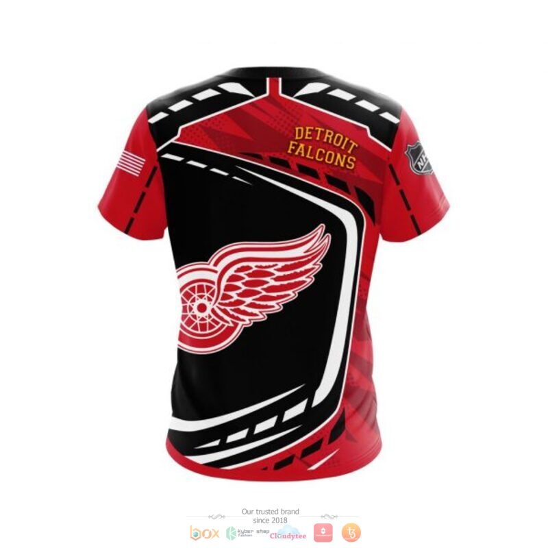 Detroit Red Wings NHL black red 3D shirt hoodie 1 2 3 4 5 6 7 8