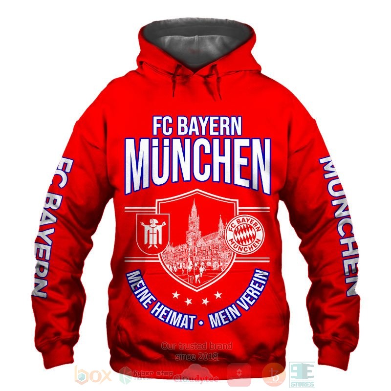 FC Bayern Munchen 3D shirt hoodie 1 2 3 4 5 6 7 8 9 10 11 12